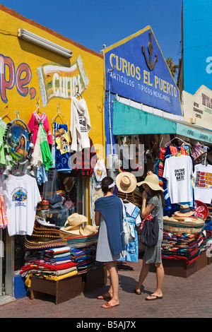 Les magasins, la Ville d'Ensenada, Baja California, Mexique, Amérique du Nord Banque D'Images