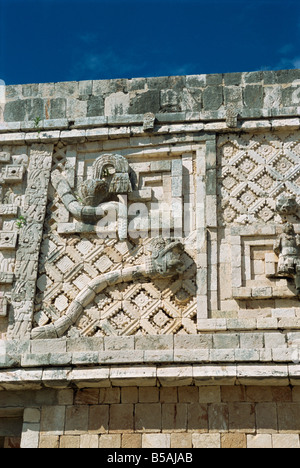 Quadrangle Nunnery Uxmal Site du patrimoine mondial de l'Yucatan Mexique Amérique du Nord Banque D'Images