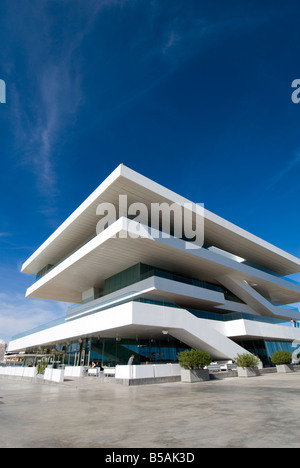 America s Cup Pavilion Voiles Veles e Vents vents dans le port de Valence conçu par David Chipperfield architects Banque D'Images