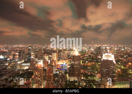 Bangkok skyline nuit Banque D'Images