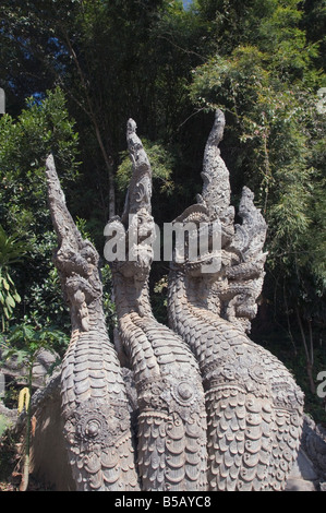 Nagas à Sop Ruak, le Golden Triangle, en Thaïlande, en Asie du sud-est Banque D'Images