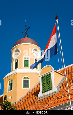 Fort de Fort Amsterdam, Quartier Punda, Willemstad, Curaçao, Antilles néerlandaises, Antilles, Caraïbes Banque D'Images