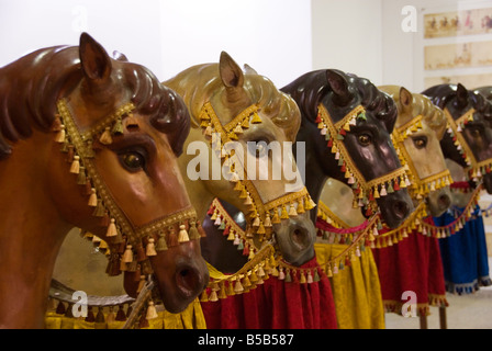 Modèles de procession dans la Casa de las Rocas utilisés au cours de la fête du Corpus Christi à Valence Espagne Banque D'Images