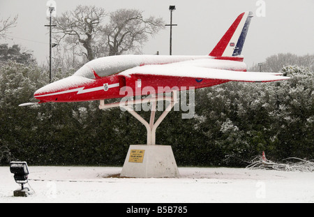 Flèche rouge Aéronefs Modèle Hamble Village Hampshire Angleterre Banque D'Images