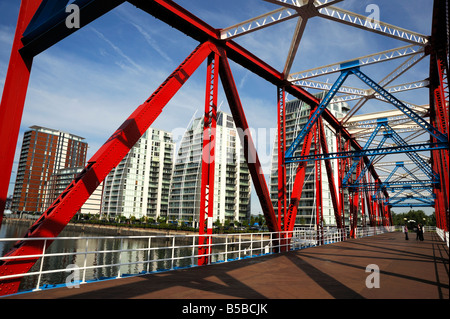 Pont de Detroit, Salford Quays, Manchester, Angleterre, Europe