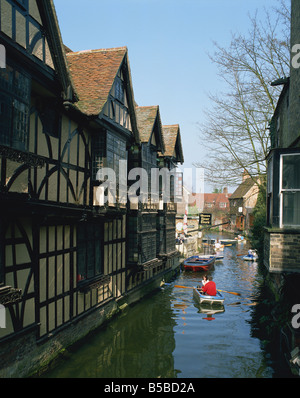 Vieux tisserands Canterbury Kent England Royaume-Uni Europe Banque D'Images