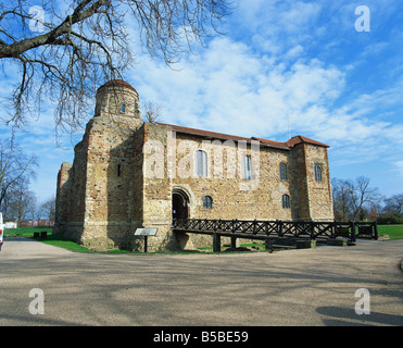 Château de Colchester, le plus ancien donjon normand au Royaume-Uni, construit sur le temple romain de Claudius, Colchester, Essex, Angleterre, Europe Banque D'Images