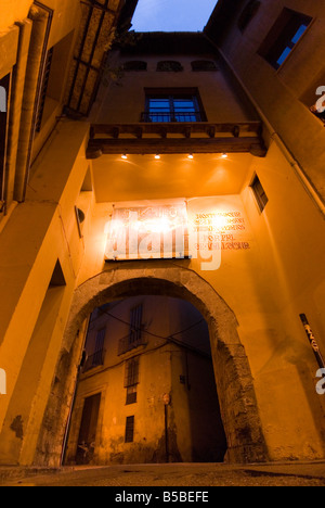 15e siècle archway Portal de Valldigna dans le vieux centre historique de El Carmen de Valence Espagne Banque D'Images
