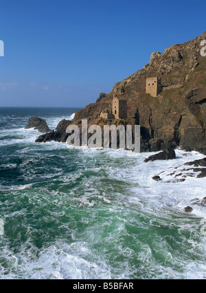 Tin mine, Botallack, Cornwall, Angleterre, Europe Banque D'Images