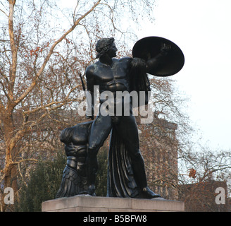 Achille, statue, Akilleus, progressif Achilleus, Londres, Hyde park,, la puissance, l'art, la mythologie grecque, héros, Troie,, la guerre, soldat, l'Angleterre, l'Union européenne Banque D'Images