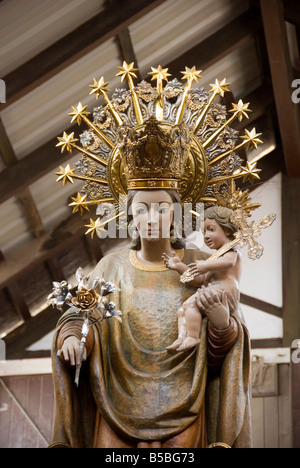 Détail de l'effigie de procession dans la Casa de las Rocas utilisés au cours de la fête du Corpus Christi à Valence Espagne Banque D'Images