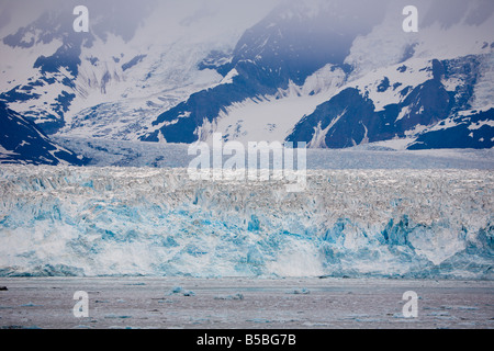 Glacier Hubbard se jette dans la baie de Yakutat Bay et de désenchantement en Alaska Banque D'Images