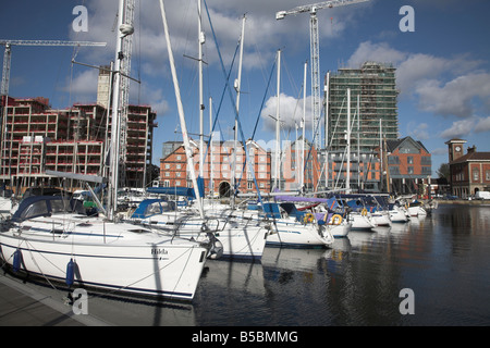 Le réaménagement urbain Ipswich Suffolk Angleterre Dock humide Banque D'Images