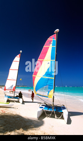 Plage de Playa Bavaro Punta Cana, République dominicaine, Caraïbes Banque D'Images