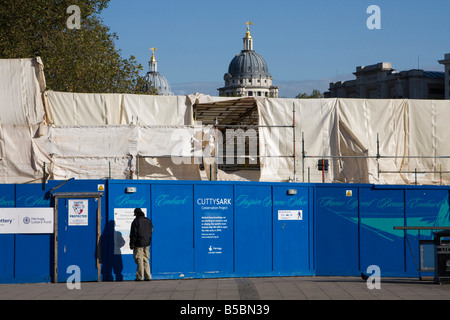 Projet de restauration de Cutty sark greenwich London England uk go Banque D'Images