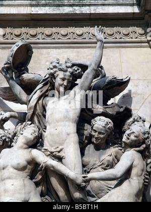 La Danse (La danse) par Jean-Baptiste Carpeaux, Opéra Garnier Paris Banque D'Images