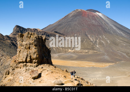 Le mont Ngauruhoe, Parc National de Tongariro, île du Nord, Nouvelle-Zélande Banque D'Images