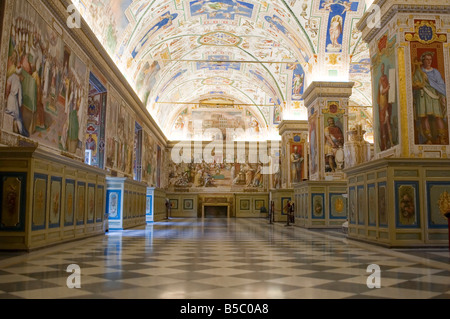 Italie Plus intérieur Musée du Vatican à Rome Banque D'Images