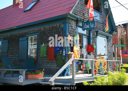 Boutique de cadeaux colorés à Grand Manan Island une petite île de la côte du Nouveau-Brunswick sur la côte atlantique du Canada Canada Banque D'Images