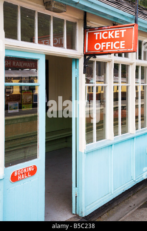 Billetterie à la gare de Grosmont Yorkshire Angleterre Banque D'Images