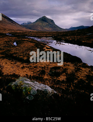 Marsco et Glen Sligachan, Isle of Skye, Scotland, UK. Banque D'Images