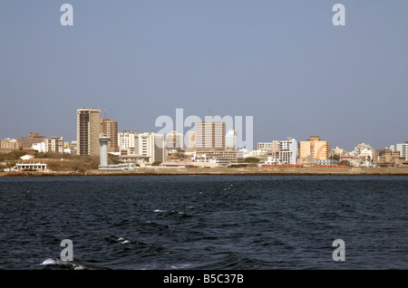 Vue sur centre de Dakar Sénégal Banque D'Images