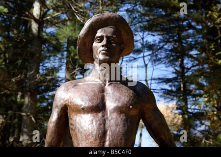 Parc d'état de Bear Brook Civilian Conservation Corps statue située à Allenstown New Hampshire USA Banque D'Images