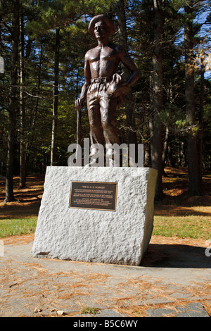 Parc d'état de Bear Brook Civilian Conservation Corps statue située à Allenstown New Hampshire USA Banque D'Images