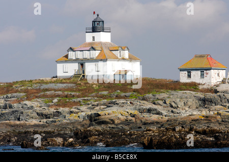 Egg Rock Lighthouse, Bar Harbor, Maine, USA Banque D'Images