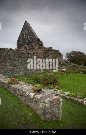 Ruines du couvent sur l'île d'iona en Ecosse Banque D'Images