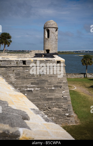 Bastion de San Carlos, Castillo de San Marcos, St Augustine, Floride Banque D'Images