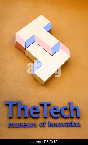 Le Tech Museum of Innovation signer à San Jose California USA Banque D'Images