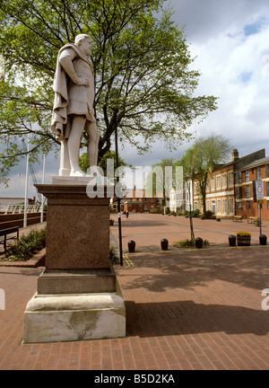 UK Angleterre Humberside Kingston Upon Hull statue de Sir William de la Pole premier maire de Hull Banque D'Images