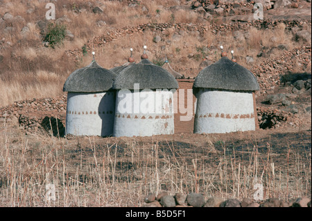 Village de Nuba, au sud de Kadugli, Soudan, Afrique Banque D'Images