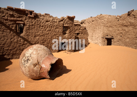 Les ruines de la ville médiévale de vieux Dongola, Soudan, Afrique Banque D'Images