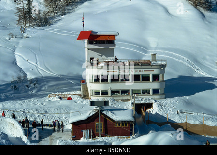 Cresta Run Club House St Moritz Suisse Europe Banque D'Images