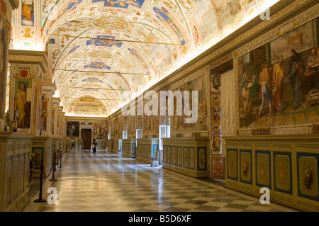 Italie Plus intérieur Musée du Vatican à Rome Banque D'Images