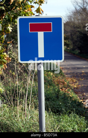 Pas de signe de route Banque D'Images