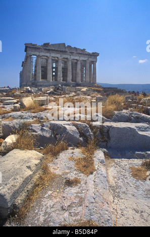 Parthénon Acropole Athènes Grèce Banque D'Images