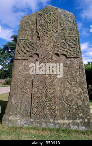 Christian Pictish cross, cimetière de Glamis, Angus, Scotland, Europe Banque D'Images