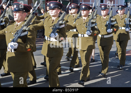 Tunbridge Wells a donné la liberté de l'arrondissement au 579 e Escadron de neutralisation des explosifs et des bénévoles le Sam 18 Oct 2008 Banque D'Images