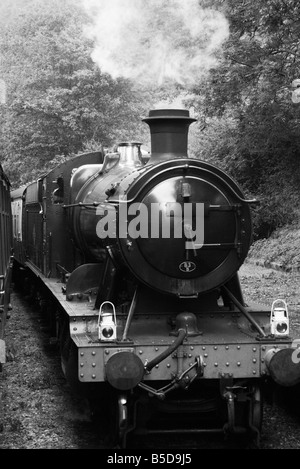 Un train à vapeur restauré vintage, LLangollen à Corwen ligne de chemin de fer, le Pays de Galles. UK. Banque D'Images