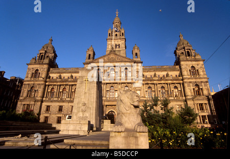 George Square et City Chambers datant de 1888, Glasgow, Ecosse, Europe Banque D'Images