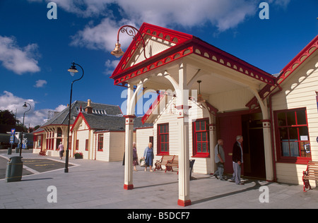 La gare victorienne, utilisé par la reine Victoria, la Grande Motte, Deeside, Aberdeenshire, Ecosse, Europe Banque D'Images