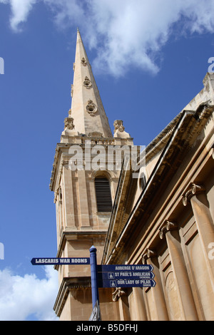 'St Paul, cathédrale anglicane, La Valette, Malte.' Banque D'Images