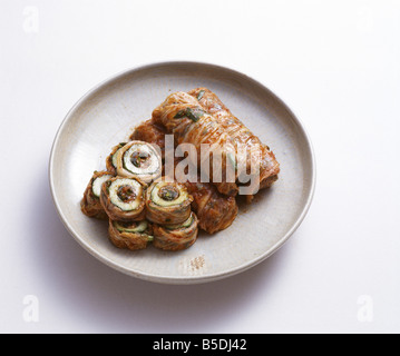 La nourriture coréenne Kimchi Banque D'Images