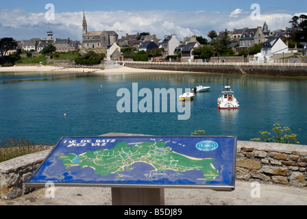 L'île de Batz Bretagne Finistere Banque D'Images