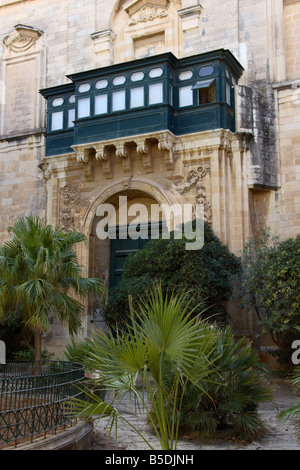 Le 'Palais des Grands Maîtres', 'Prince Alfred Court', à La Valette, Malte. Banque D'Images