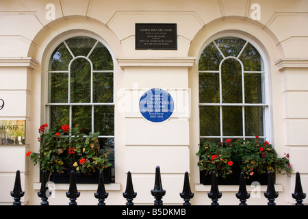 Virginia Woolf Plaque Fitzroy Square Londres Banque D'Images