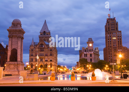 Clinton Square, Syracuse, New York State, USA, Amérique du Nord Banque D'Images